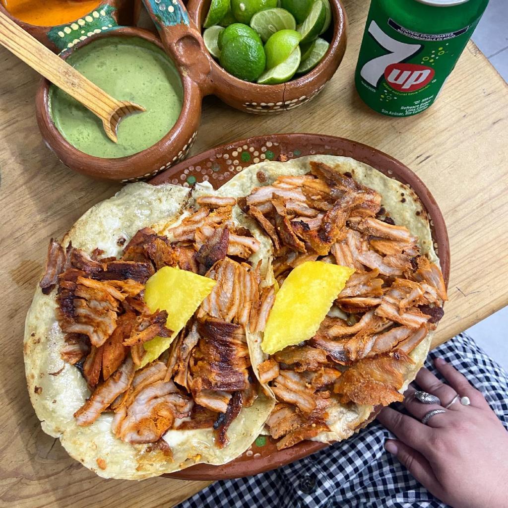 Al Pastor tacos at Pancho's Takos in Puerto Vallarta